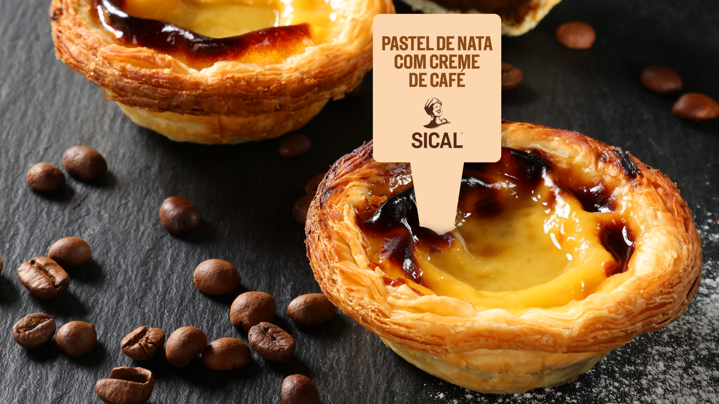 Pastel de Nata com creme de café SICAL® Nestlé Professional